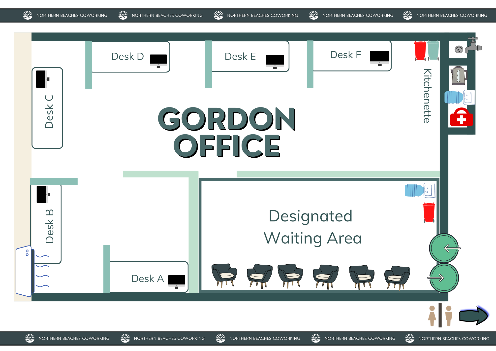 Gordon Office floor plan